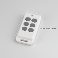 YET2208 433mhz Control Remoto Inalámbrico RF de 6 Teclas con Código Variable para Puertas Correderas, Batientes y Persianas Enrollables