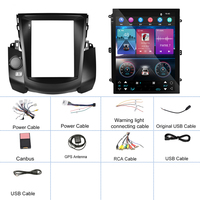 Stereo mobil 9.7 inci Android 12, untuk Toyota RAV4 2009-2012 mobil Radio Carplay Android Auto GPS BT Wifi Audio Hifi FM RDS