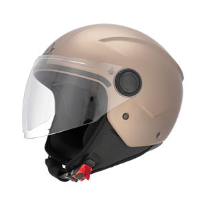 Casco Moto Jet Metallizzato Bitter Brezza Marrone - Product Image 1