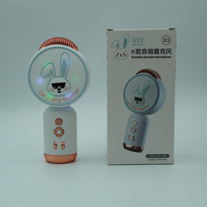 Audio Integrated New Arrival <b>Wireless</b> Handheld Speaker White Color Microphone for Kids Singing - Product Image 5