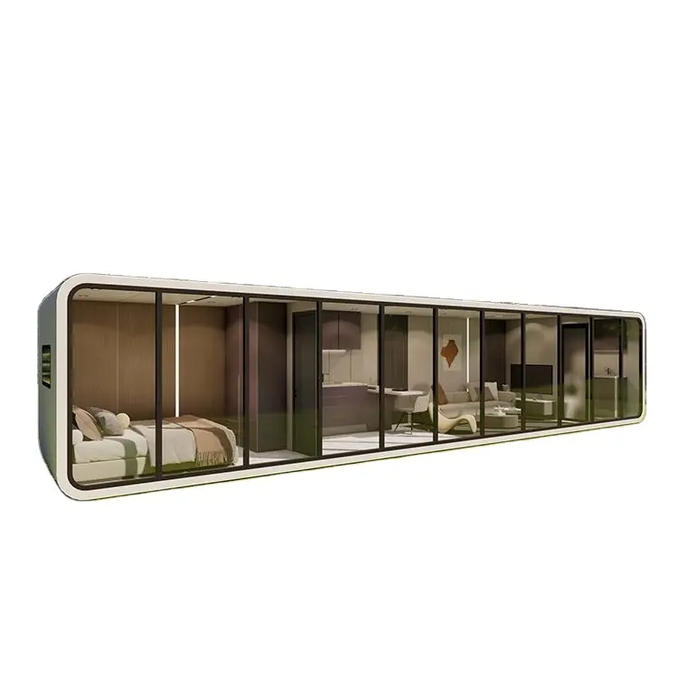 Modern Design Prefab Living Movable Luxury Fashion Garden Pod Modular Container Homes Apple Cabin