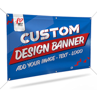 Bâche publicitaire extérieure personnalisée en maille grand format, bâche PVC pour clôture, bannière en maille, bannières imprimées imperméables