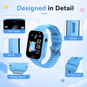 Smartwatch con Videochiamata 4G e Localizzatore per Ritiro Bambini Dopo la Scuola, Design Impermeabile IP65 Adatto ai Bambini - Product Image 4