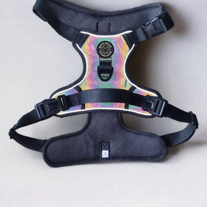 เสื้อกั๊กสายรัดสุนัขพร้อมที่จับสำหรับใช้ตอนกลางคืนสามารถปรับได้เองกลางแจ้งผ้าสะท้อนแสงแบบไม่ดึงมีแสงเรืองแสงได้อย่างปลอดภัย - Product Image 2