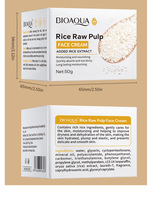 Crème pour le visage au riz, blanchissante, nourrissante, raffermissante, resserre les pores, améliore la rugosité, convient à tous les types de peau