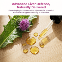 Aeglewell OEM Marque Privée Complément Alimentaire pour la Santé du Foie des Adultes Extrait Liquide de Chardon-Marie Gouttes Détoxifiantes pour le Foie 60ml