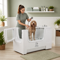 Baignoire pour animaux de compagnie Dpbathe avec ozone, concentrateur d'ozone réglable pour un traitement personnalisé