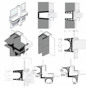 Pareti in Vetro Strutturale Moderne per Grattacieli, Unità Prefabbricate in Alluminio con Vetro Completo, Ignifughe ed Ecologiche - Product Image 4