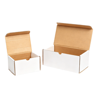 Boîtes en carton ondulé personnalisées, grande capacité, marron, pliables, écologiques, super résistantes, pour expédition express, gaufrage, réutilisables, biodégradables