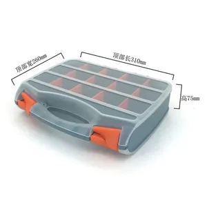 Boîte à outils portable en plastique, ensemble d'organisateurs, étui de rangement - Product Image 4
