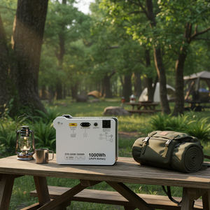 Station d'alimentation solaire tout-en-un avec onduleur <span class=keywords><strong>500W</strong></span> et batterie LiFePO4 1kWh |   Prise de courant portable à énergie verte pour la maison et l'extérieur - Product Image 3