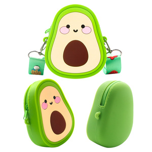 Key Storage Bag wallets Silicone Coin Purse zipper coin purse with cute girl purses Girls Pouch Keychain silicone bag for kids