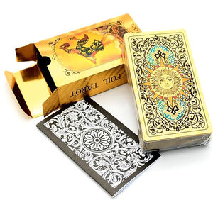 Baraja de Tarot Clásica Rider-Waite con Lámina Dorada, Diseño Artístico Completo y Colorido con Patrón Solar en la Parte Posterior - Product Image 2