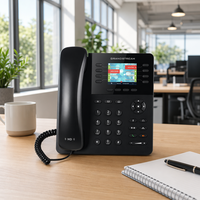 Téléphone IP d'entreprise Grandstream GXP2135 8 lignes, écran couleur LCD 2,8 pouces, 32 touches programmables, conférence 4 voies, Gigabit PoE, EHS, VoIP, OS Linux