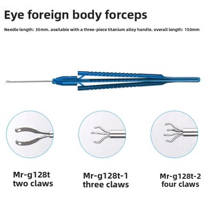 Strumenti Microchirurgici Oftalmici: Pinze per Corpi Estranei Intraoculari con Presa Precisa e Antiscivolo, Ampia Gamma - Product Image 5