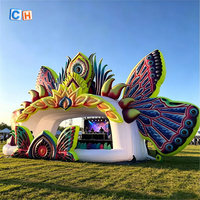 Scène gonflable géante personnalisée pour l'extérieur, décoration de fête musicale d'été gonflable