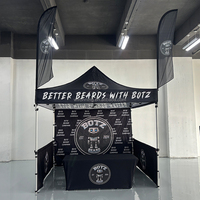Stan Pameran Ronningstar 3x3m Tenda Rangka Aluminium PVC Portabel Lipat untuk Acara Luar Ruangan, Pameran Dagang, dan Tenda Makanan