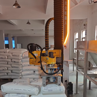 Système robotisé de déballage, brise-sacs automatique, robot industriel de déchargement de sacs, bras robotisé, 25-100 kg/sac, 80-120 sacs/h