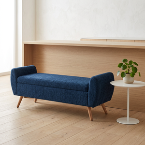 Modern Durable Eco-Friendly Multi-Function Soft Fabric Ottoman Stool <strong>Storage</strong> <strong>Bench</strong> <strong>for</strong> Bedroom Living Room Entry Hotel Use - Product Image 3