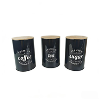 Boîtes de rangement en métal pour aliments, thé, café et sucre, qualité alimentaire, simples, étanches à l'humidité, pour la cuisine