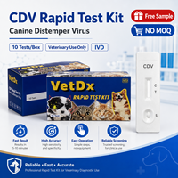 Prueba Combinada Veterinaria para CCV y CPV, Kit de Diagnóstico Rápido para Coronavirus Canino y Parvovirus Canino