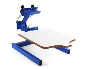 Machine d'impression de presse d'écran de couleur unique facile à utiliser machine de presse de soie de bricolage impression d'écran en soie de palette amovible pour le T-shirt