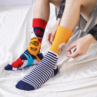 Fabricants de vente chaude dessin animé chaussette hommes femmes hiver noël doux chaud en gros concepteur chaussette personnalisée