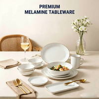 Assiette stable en mélamine pour la restauration quotidienne des cafés et snack-bars