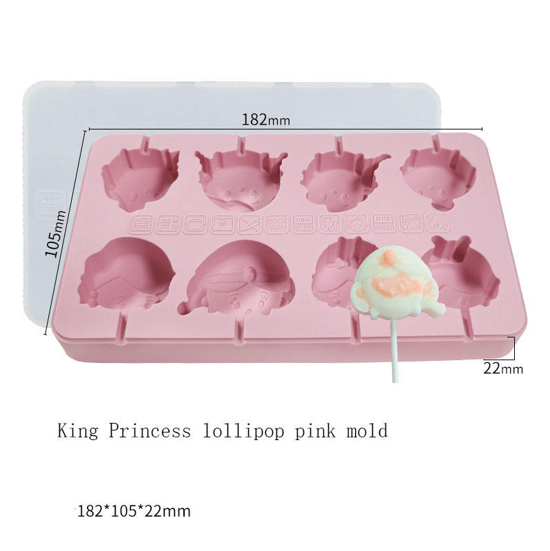 Sucette roi princesse D5084-3 moule rose 101g