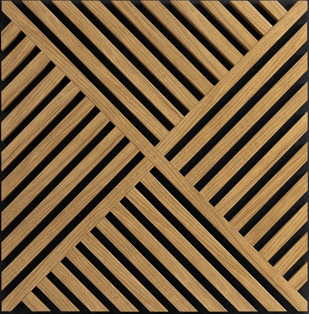 Acoustic Wooden Wall Panels Soundproof Wood Slat Acoustic Wall Panels Acoustic Panels With Strip