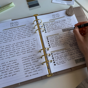 Low MOQ A5 Creative Business Hardcover Planner <b>Binder</b> PU <b>Leather</b> Cover Loose-Leaf Customizable School Supplies Organizer - Product Image 6