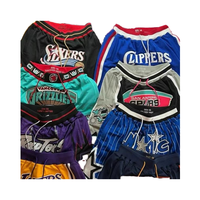 Celana basket pendek Varsity Retro Logo kustom celana pendek besar korduroi laki-laki perempuan pakaian olahraga pendek