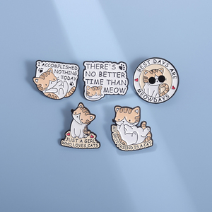 I giorni migliori sono le spille smaltate da Meowdays solo una ragazza che ama i gatti spille zaino badge gioielli per animali regalo - Product Image 3