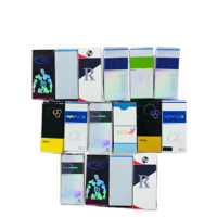 Autocollants holographiques laser pour flacons 10ml 3ml 5ml, étiquettes pour flacons et boîtes en papier