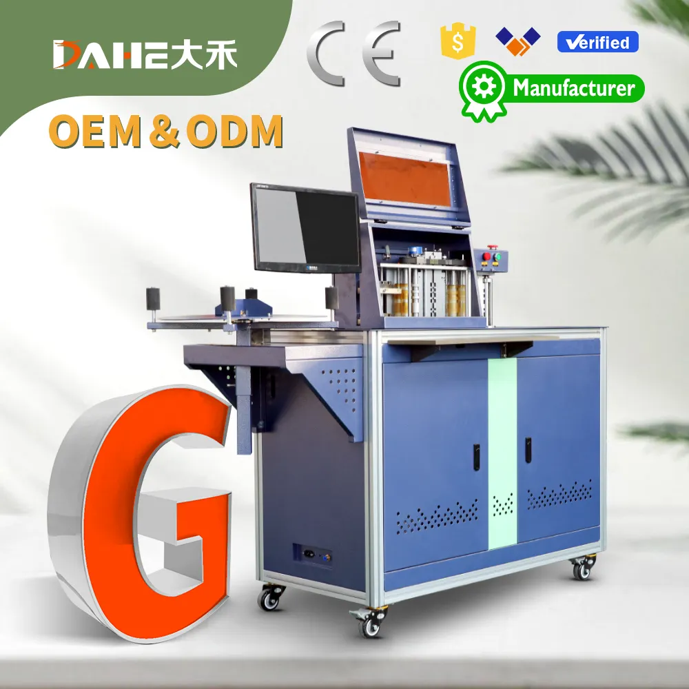 DH-5150 nóng bán tự động nhôm thư kênh Bender 3D biển hiệu làm giá máy