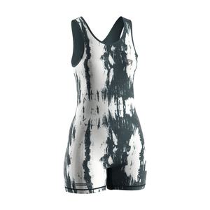 Traje de una pieza morado para mujer, mono deportivo, body de yoga con estampado de leopardo para danza femenina - Product Image 3