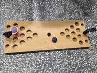 Jeu de Beer Pong en Bois Personnalisable pour Fêtes, Mini Table de Jeu de Boissons de Table, Couleur Naturelle, 2 Joueurs
