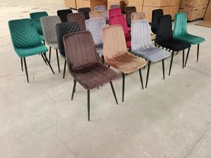 Chaises de salle à manger en velours minimaliste moderne <span class=keywords><strong>Tissu</strong></span> de style <span class=keywords><strong>scandinave</strong></span> pour bureau à domicile Bar Park Mall Warehouse Use for Restaurants - Product Image 6
