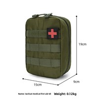 Trousse de premiers secours tactique de style outdoor en polyester Oxford, kit d'urgence portable pour les voyages et les activités de plein air