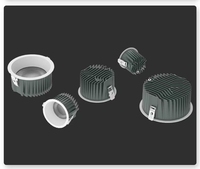 Spot LED encastré moderne en aluminium 15W, étanche IP65, dimmable, CRI 95 élevé, avec support et accessoires pour luminaire