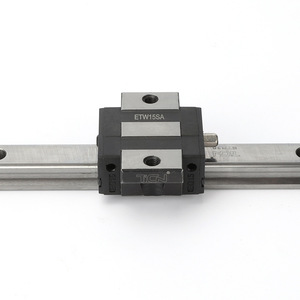 Bloque de Guía Lineal TICN ETW15SA de 15 mm, Rodamiento Deslizante Cuadrado de Perfil Bajo, Acero Grado C - Product Image 1