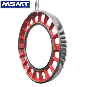 Engranaje de circunferencia personalizado de alta calidad, rueda de engranaje de anillo de gran diámetro, fundición de acero de aleación, engranaje de anillo grande para planta de cemento