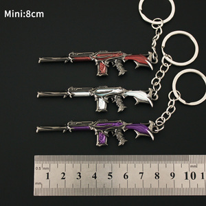 Échantillon gratuit de porte-clés Valorant Porte-clés pistolet Porte-clés 3D Décoration Modèle Forsaken Knife <span class=keywords><strong>Reaver</strong></span> <span class=keywords><strong>Phantom</strong></span> Valorant Porte-clés - Product Image 4
