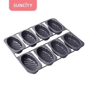 Suncity 8 Cavity Oval Egg Tart Mold Carbon Steel Baking Pastry Tool Non Toxic Oven Safe - Product Image 5