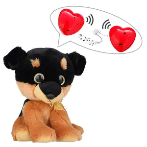 Benutzer definierte kleine Plüsch Kuscheltier Hunde puppe mit Sound Recorder Großhandel Mini Repeat Voice Recorder für Plüschtiere