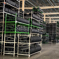 Étagère à pneus industrielle en acier robuste, empilable, anti-rouille, directement de l'usine