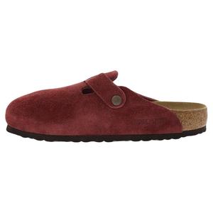 Zuecos Unisex Birkenstock Boston, Color Zinfandel, Gamuza, Corcho y Goma, Punta Redonda, Estilo Slip-On - Product Image 3