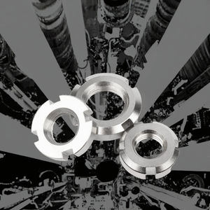 Écrou de blocage radial de précision de type F, capuchon anti-détente, filetage M22, finition brute pour machine-outil CNC, application minière RN F K - Product Image 3