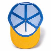 Casquette Trucker ToughRhino Custom Richardson 112 à 6 panneaux, dos en maille, visière incurvée, broderie 3D en relief, casquette d'été tropicale pour la plage