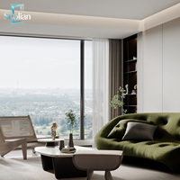 Fabricante de Ventanas Fijas de Aleación de Aluminio, Personalizadas, con Doble Acristalamiento, Insonorizadas, Arquitectónicas